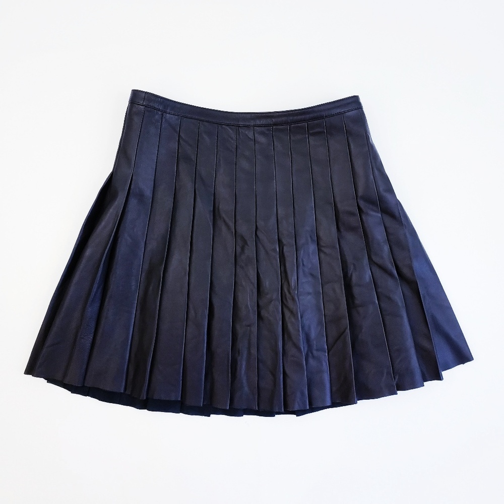 🚫SOLD🚫 Belstaff Pleated Leather Skirt - Picture 5 of 8